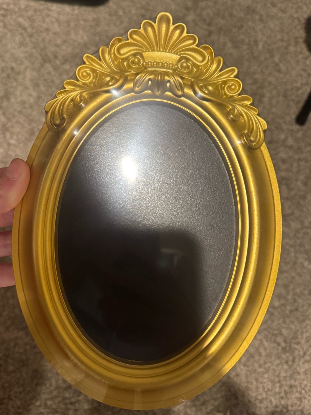 Ornate Gold Oval Stand or Hang Chalkboard Sign - Decorative Home Accent